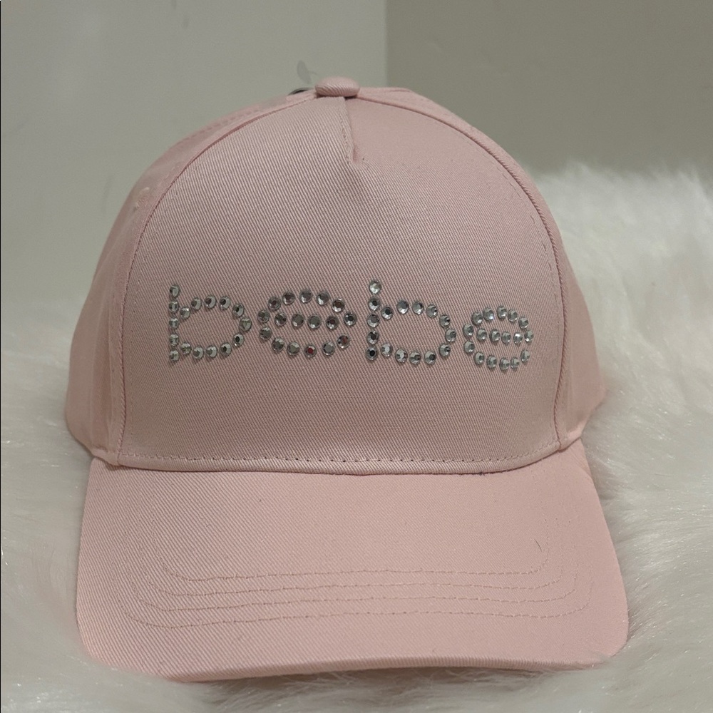 Bebe Light Pink Hat with Sparkling Logo